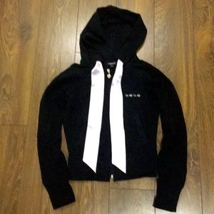 Bebe hoodie Pink Rhinestones Pink ribbon 🎀